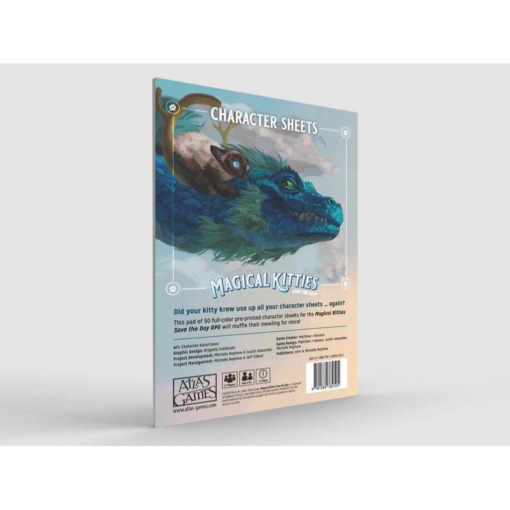 Magical Kitties Save The Day! Rpg: Kitty Character Sheets