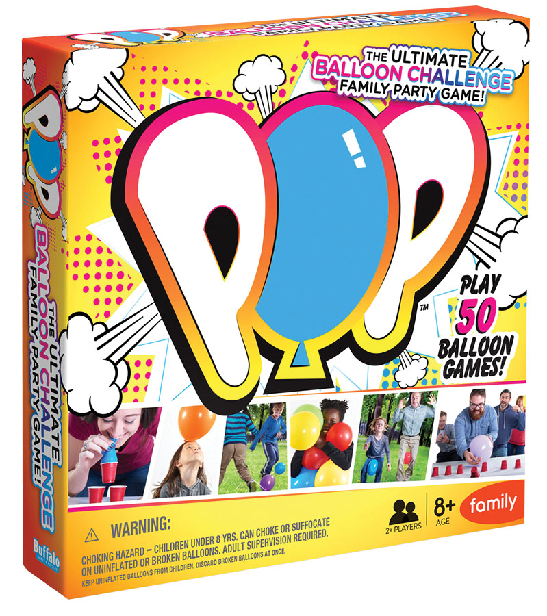 Pop: The Ultimate Balloon Challenge Family Party Game Game Box