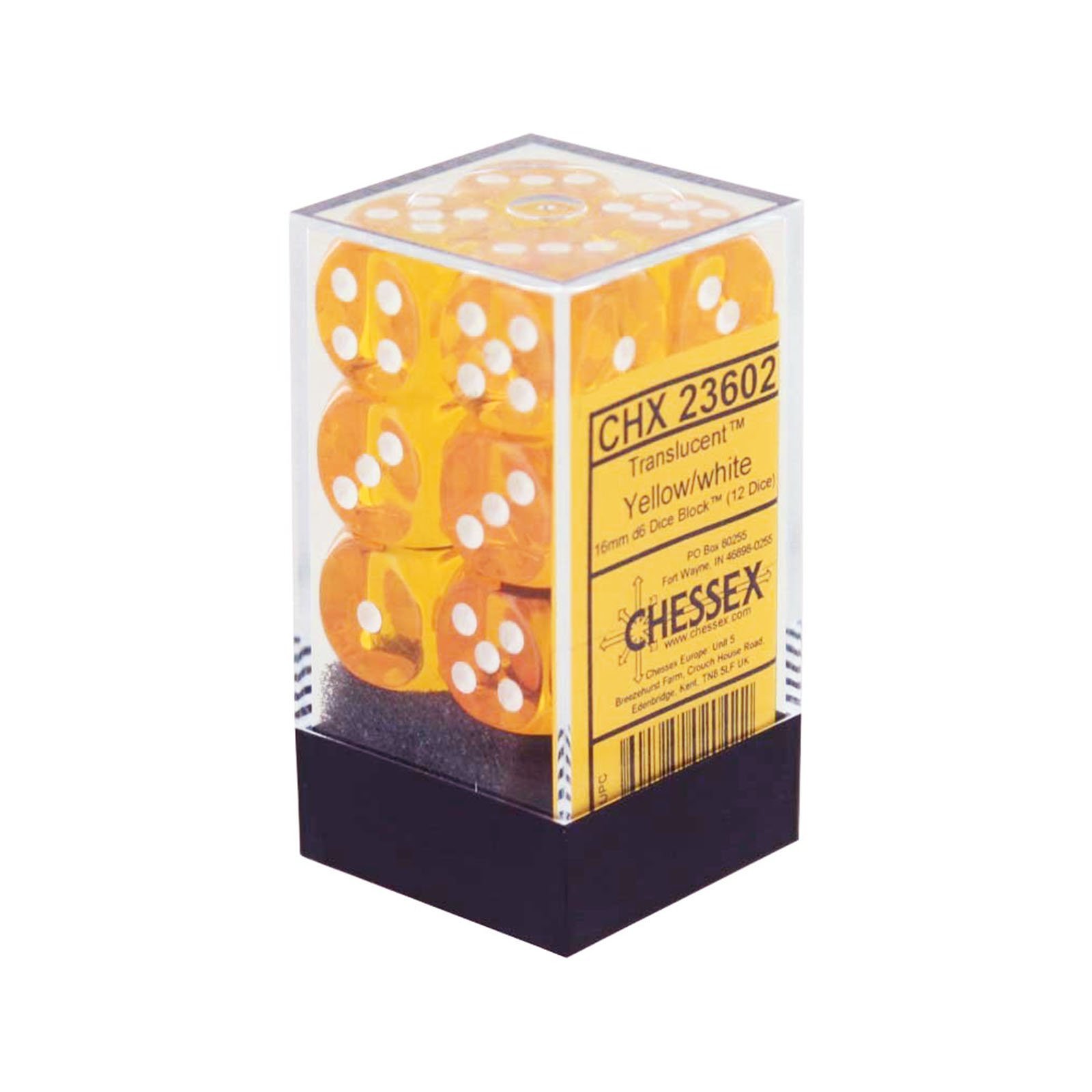 Translucent: 16mm D6 Yellow (12)