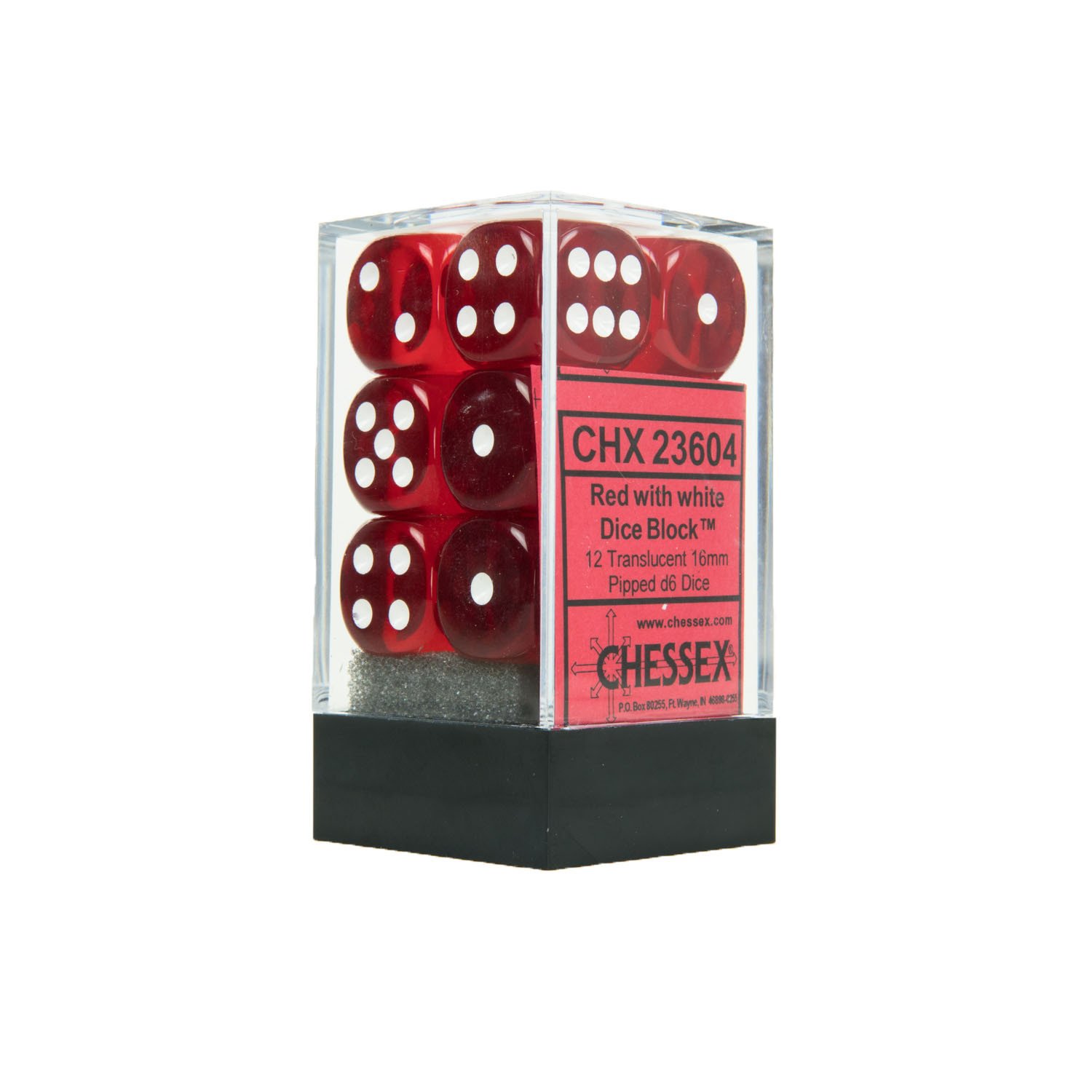 Translucent: 16mm D6 Red (12)