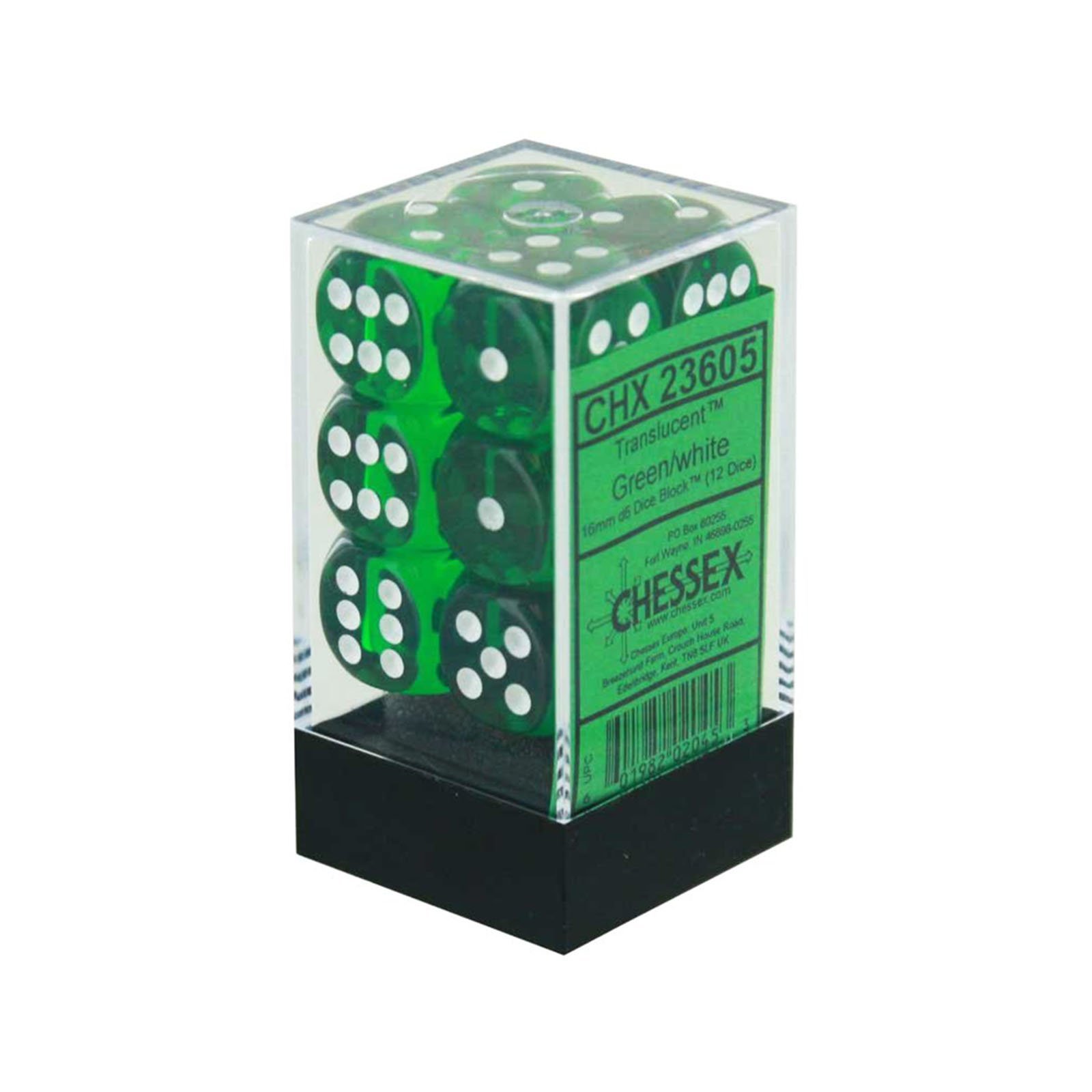 Translucent: 16mm D6 Green (12)