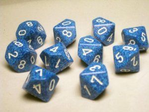 Speckled: Poly D10 Water (10)