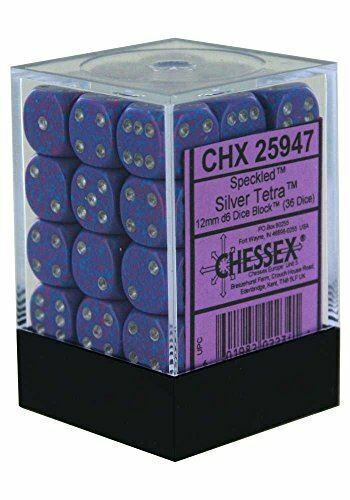 Dm3 Speckled 12mm D6 Silver Tetra (36)