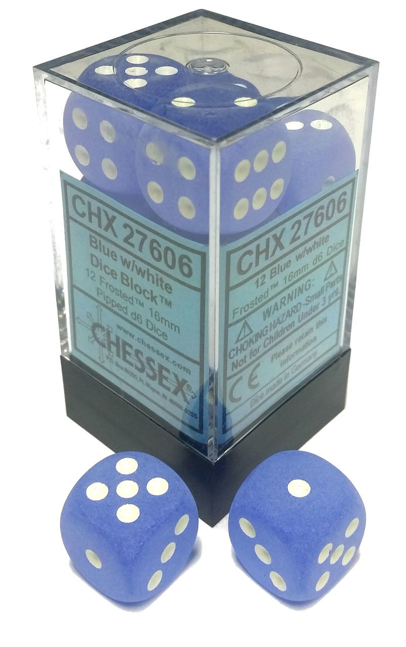 Frosted: 16mm D6 Blue/white (12)