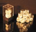 Aluminum Metallic 16mm D6 Dice Pair Box Front