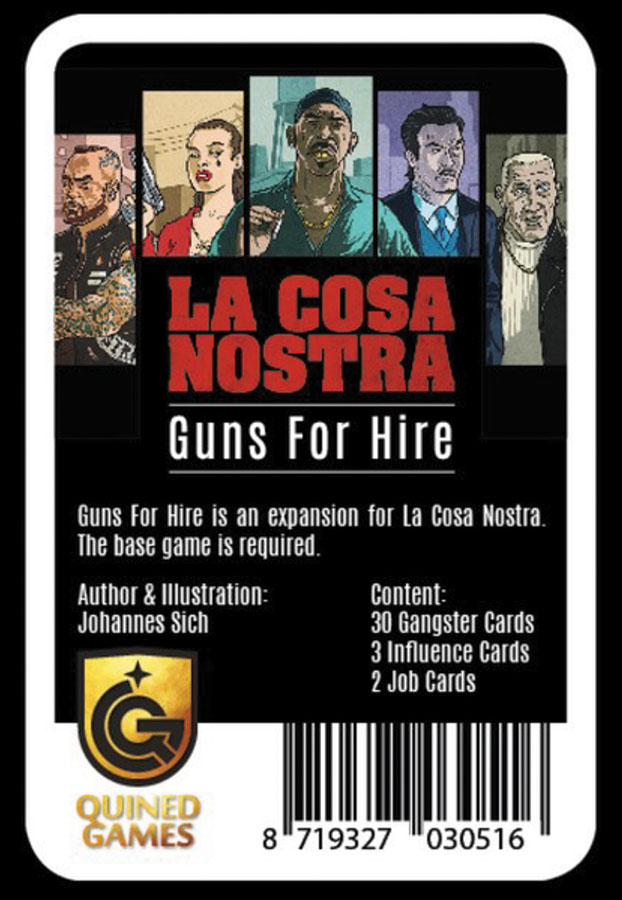 La Cosa Nostra: Guns For Hire Game Box