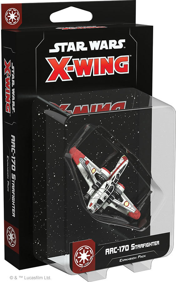 Star Wars X-wing: 2nd Edition - Arc-170 Starfighter Expansion Pack Game Box