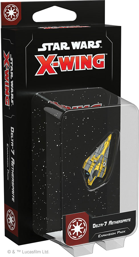 Star Wars X-wing: 2nd Edition - Delta-7 Aethersprite Expansion Pack Game Box
