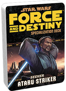 Star Wars Rpg: Force And Destiny - Ataru Striker Specialization Deck Box Front