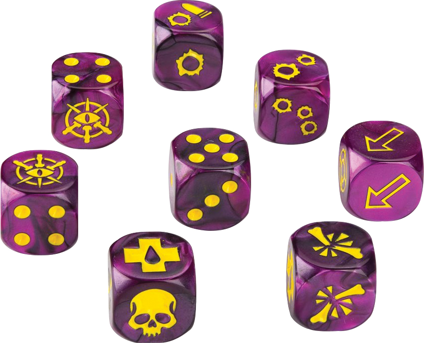 Necromunda: Escher Gang Dice Set Box Front