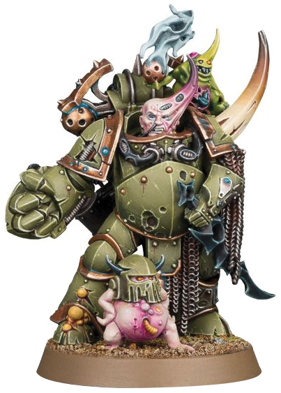 Warhammer 40k: Chaos Space Marine Death Guard Plague Marine Champion Box Front