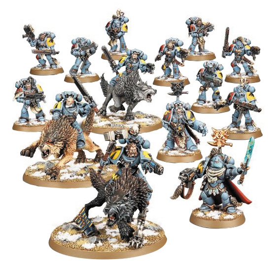 Warhammer 40k: Start Collecting! Space Wolves Box Front