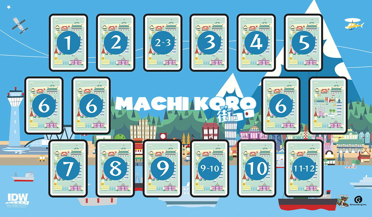 Machi Koro Deluxe Game Mat Box Front