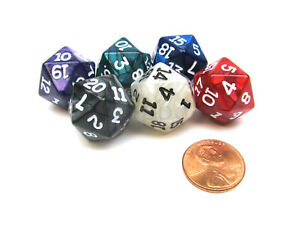 Pearl: Poly D20 Assortment In Bag (10)
