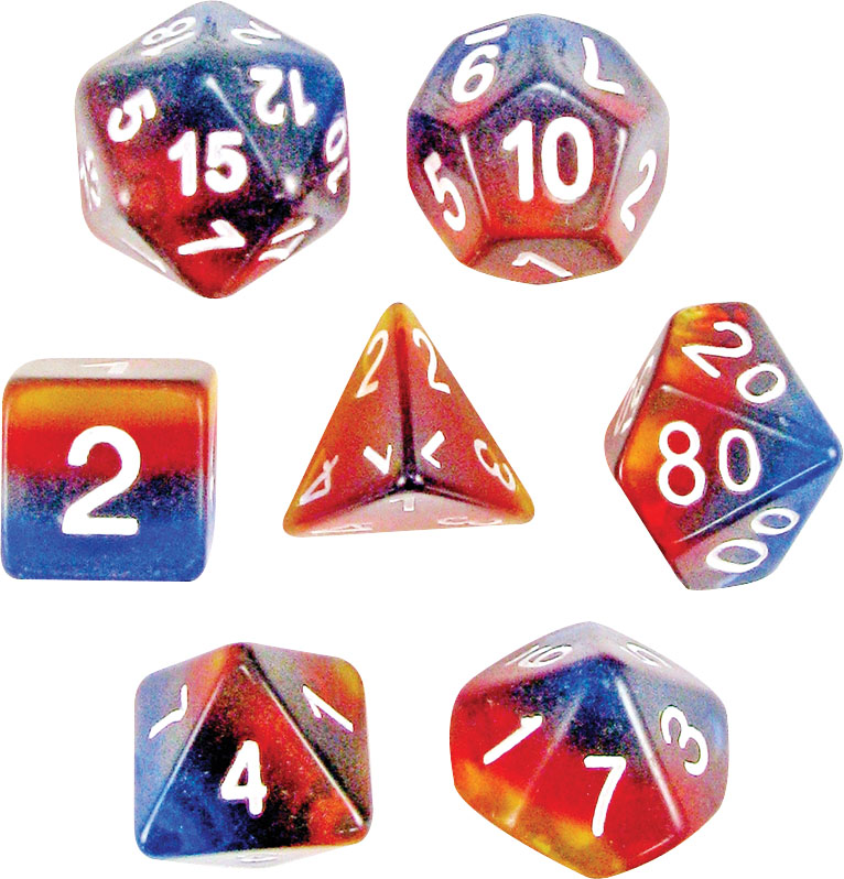 Transparent: Layered Poly Sunset Assortment (7)(hook Top) Game Box