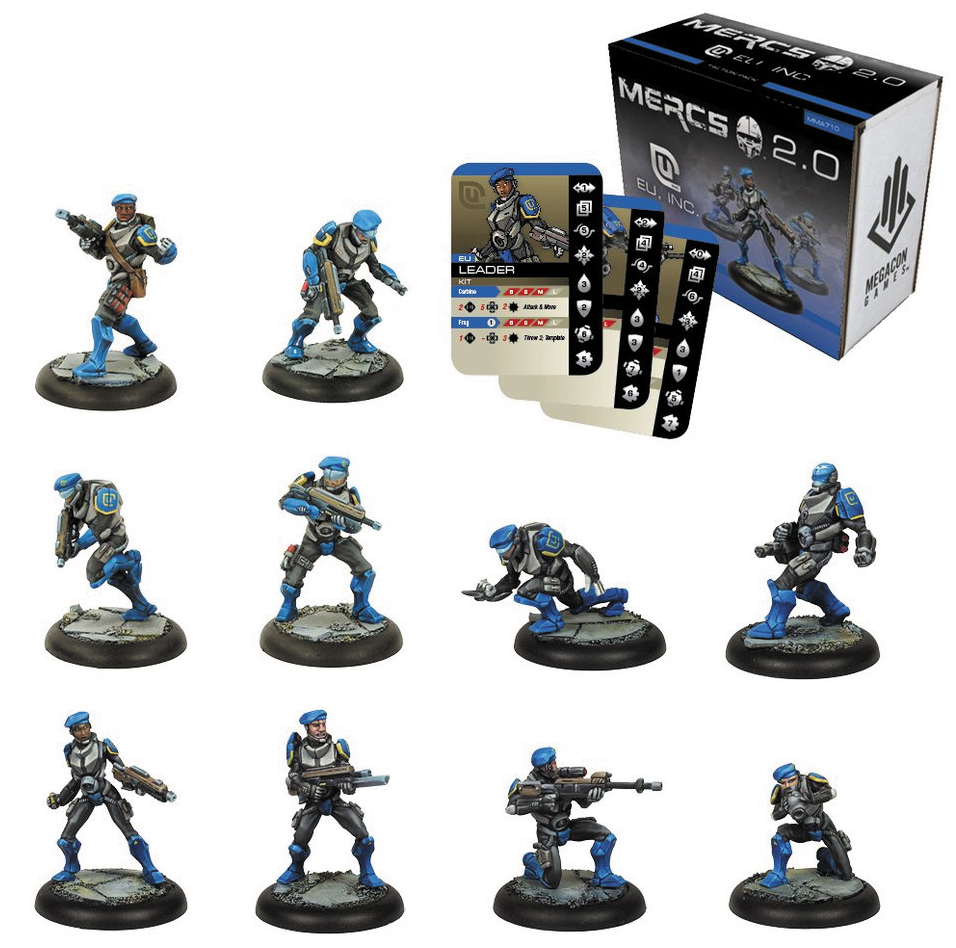 Mercs: Tabletop 2.0 - Eu Inc. Faction Pack Box Front