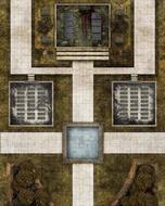 Savage Worlds Rpg: Deadlands Noir - Map Cemetery/crypt Box Front