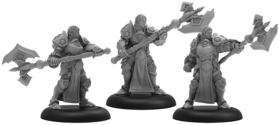 Warmachine: The Protectorate Of Menoth Initiates Of The Order Of The Wall Unit (resin And White Metal) Game Box