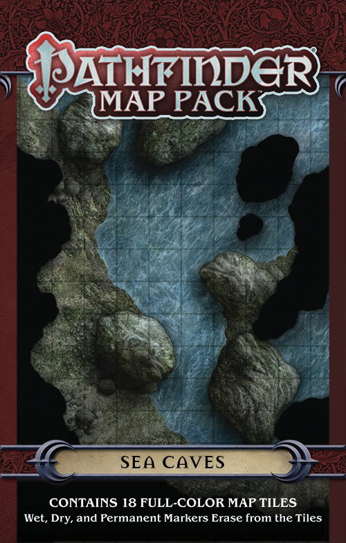 Pathfinder Rpg: Map Pack - Sea Caves Box Front