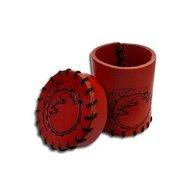 Dice Cup: Dragon Red Leather Game Box