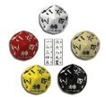 Japanese Dice Set D10 Yellow/black (5) Box Front