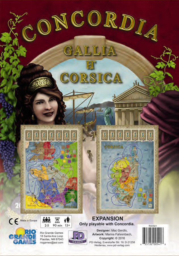 Concordia: Gallia And Corsica Expansion Box Front