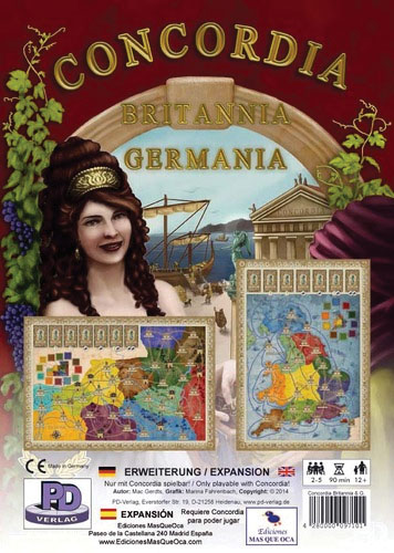 Concordia: Britannia And Germania Expansion Box Front