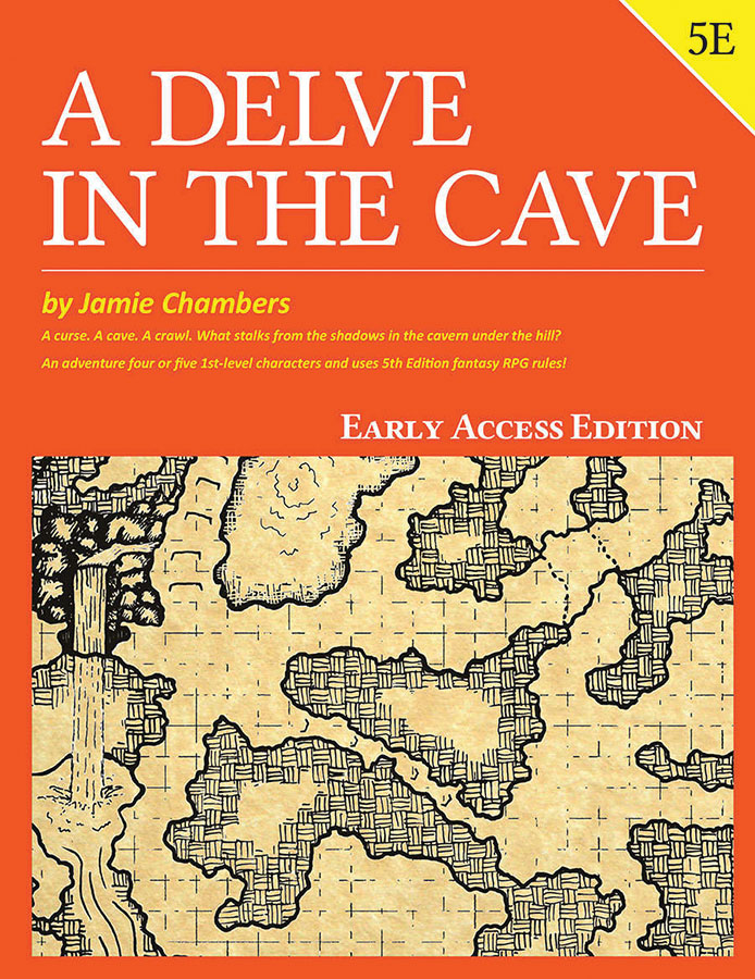 5e Adventure: A Delve In The Cave Game Box
