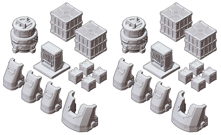 Halo: Ground Command Unsc Scenery Box Box Front