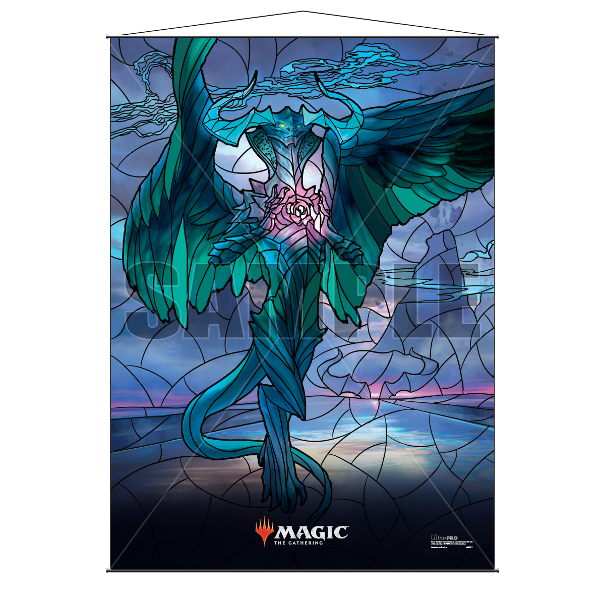 Magic The Gathering: Stained Glass Wall Scroll - Ugin Game Box