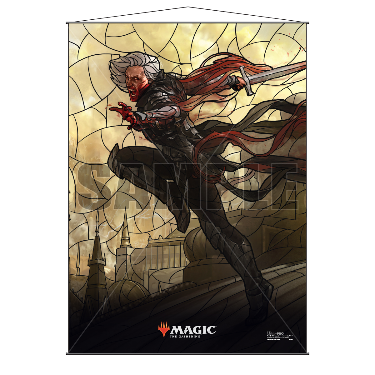 Magic The Gathering: Stained Glass Wall Scroll - Sorin Game Box