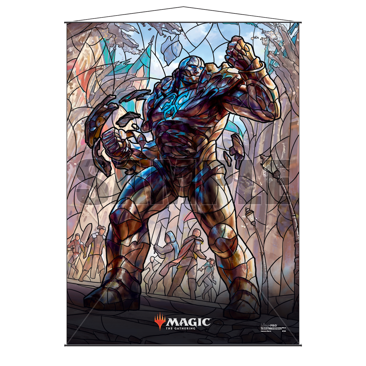 Magic The Gathering: Stained Glass Wall Scroll - Karn Game Box