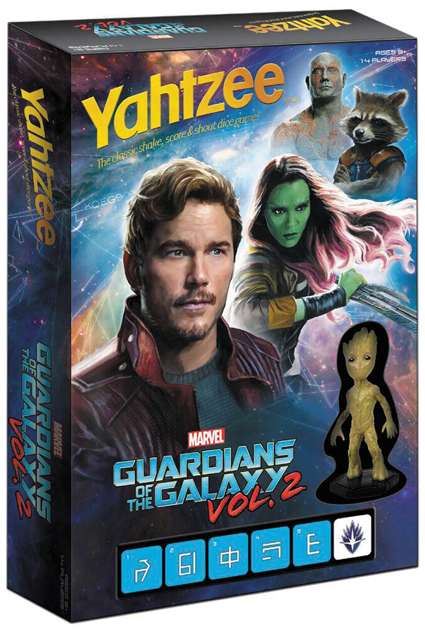 Guardians Of The Galaxy Volume 2 Battle Yahtzee Box Front