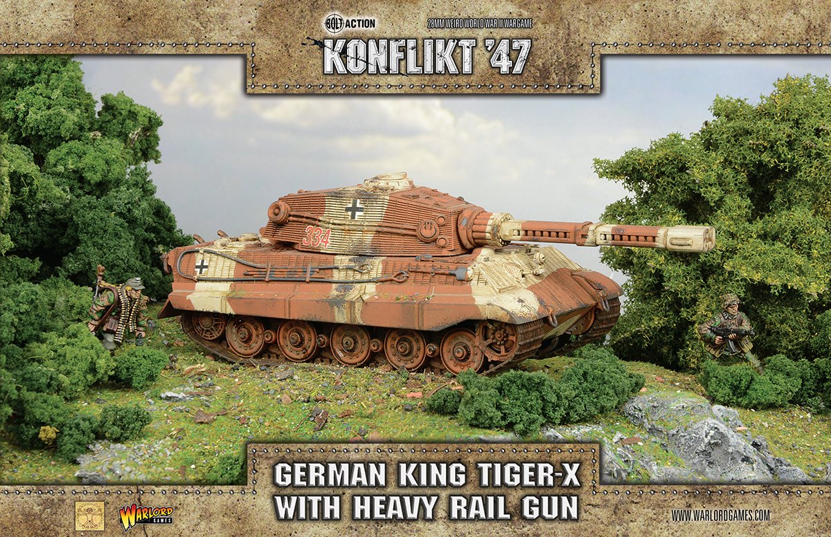 Konflikt 47: German Zeus-x With Heavy Rail Gun Game Box