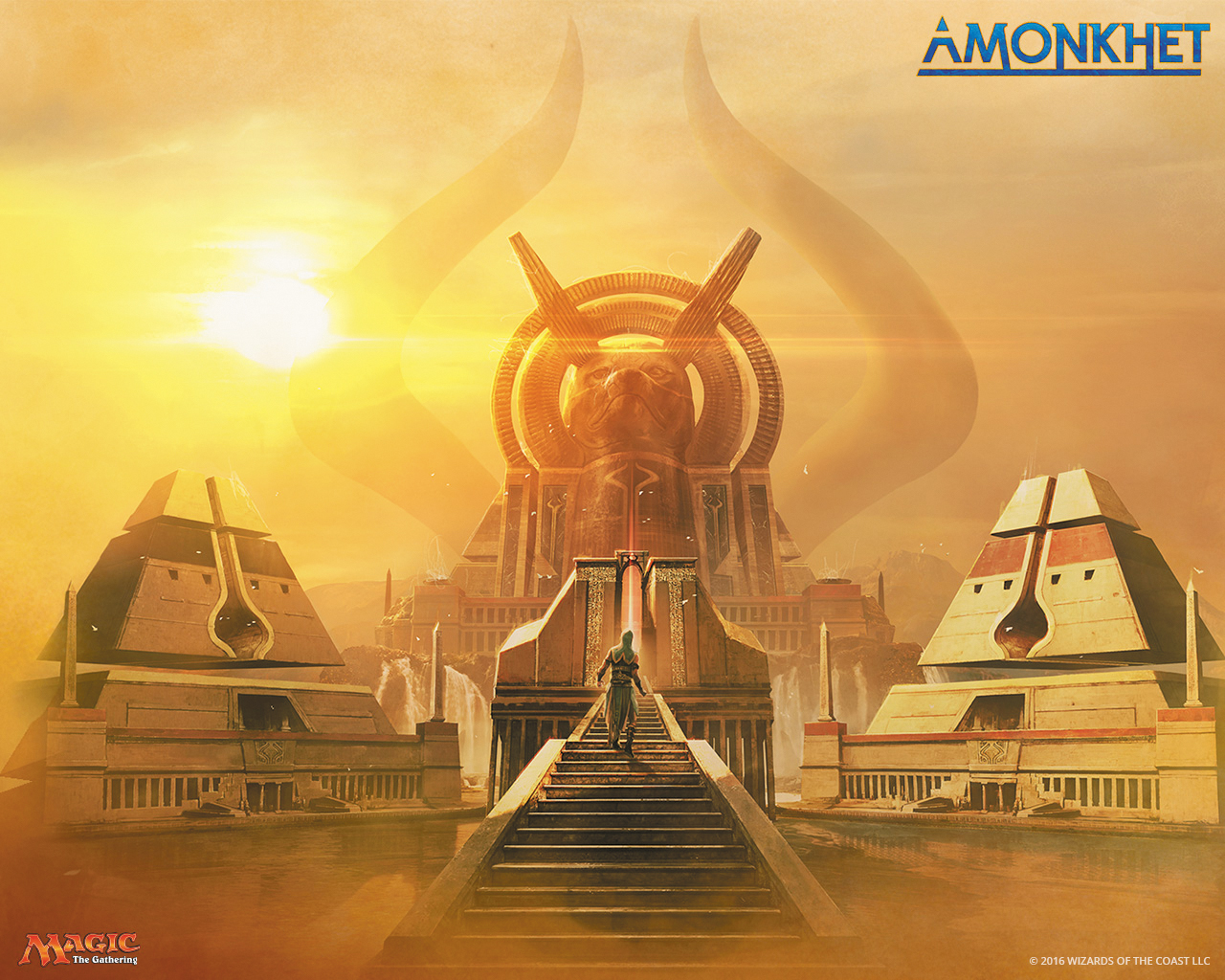 Magic The Gathering Ccg: Amonkhet Land Station Box Front