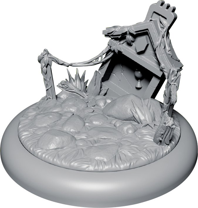 Wyrdscape: Asian Ruins 50mm Abandoned Shrine Box Front