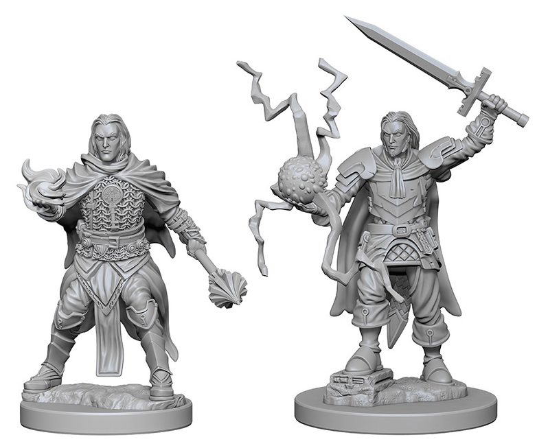 Pathfinder Deep Cuts Unpainted Miniatures: Human Male Cleric Box Front