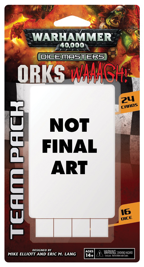 Warhammer 40,000 Dice Masters: Orks Waaagh! Team Pack Box Front